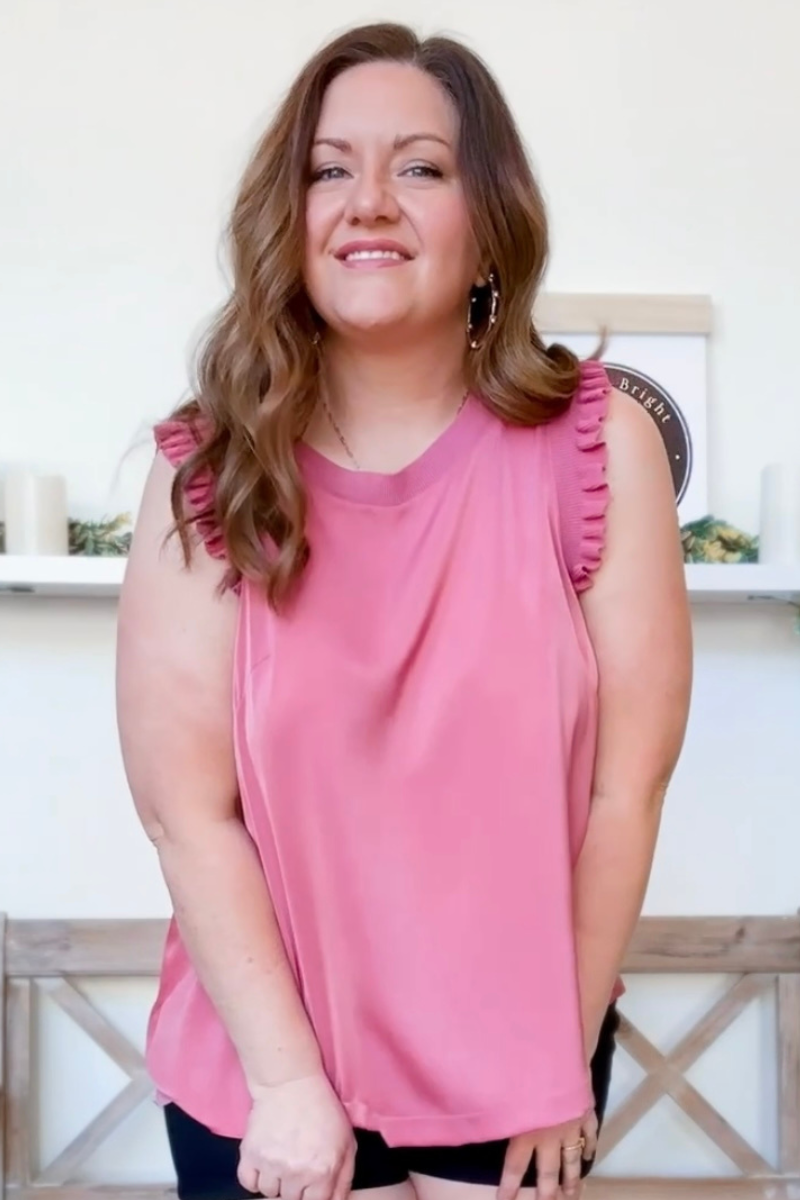 The Delilah Top in Rose Clay