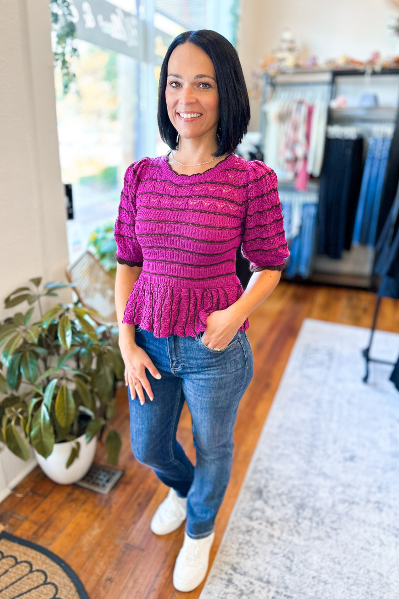 Brooklyn Top in Plum