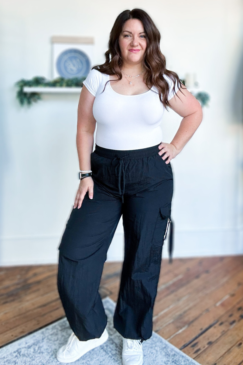 The Ellie Cargo Pant in Black