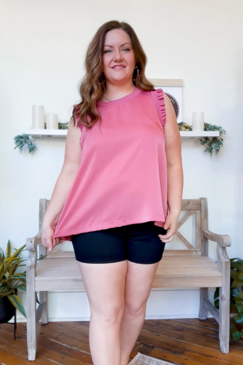 The Delilah Top in Rose Clay