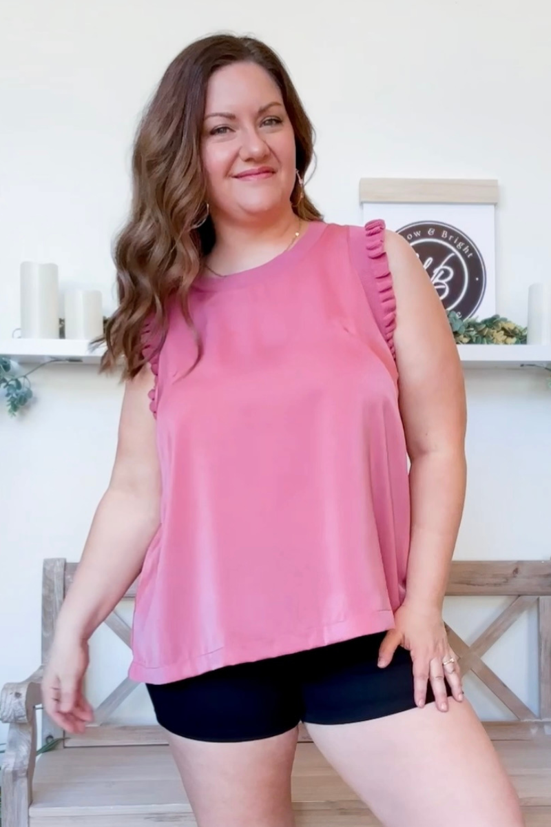 The Delilah Top in Rose Clay