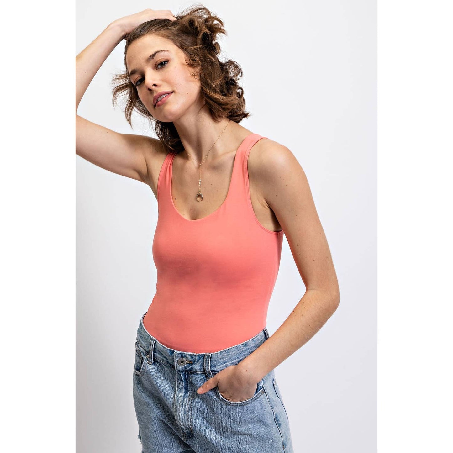bodysuit butter coral rose