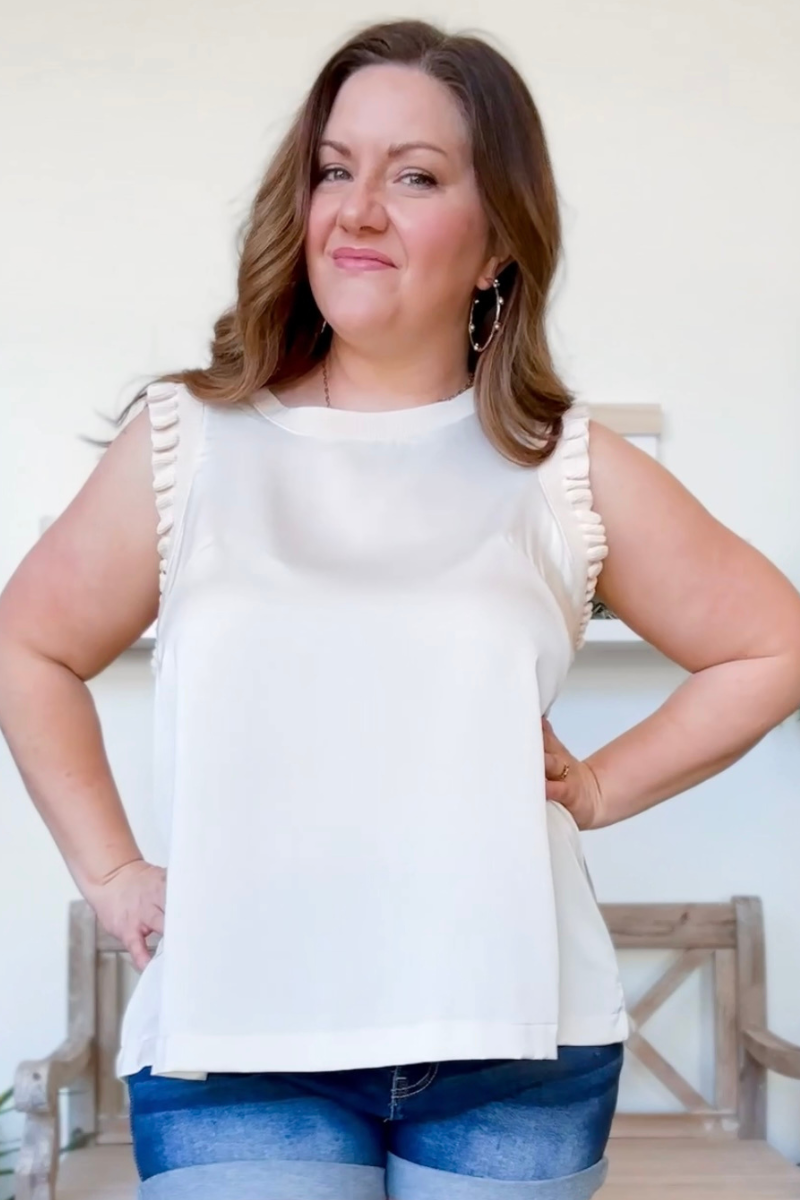 The Delilah Top in Champagne