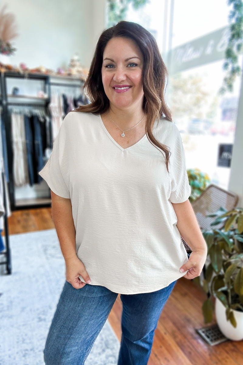 Ayla Top in Oatmeal