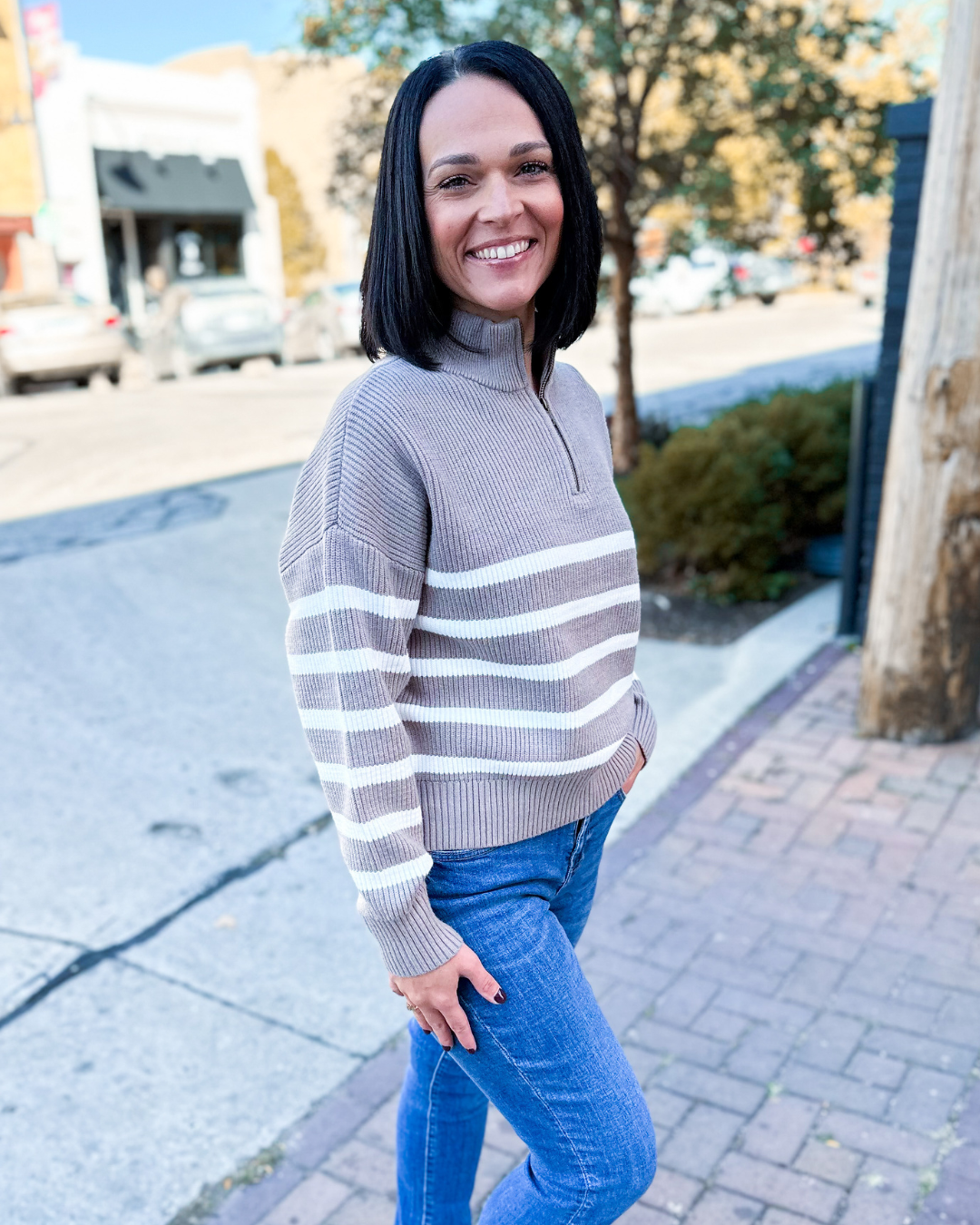 Reece Pullover in Taupe