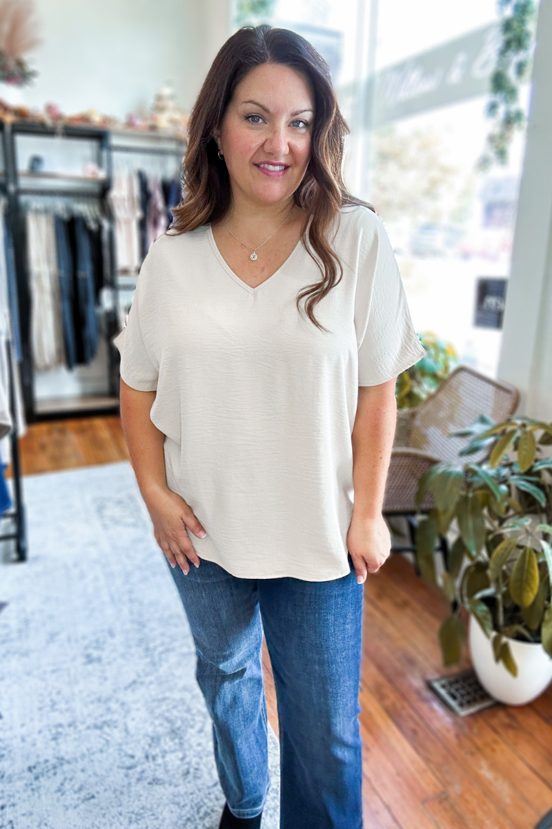 Ayla Top in Oatmeal