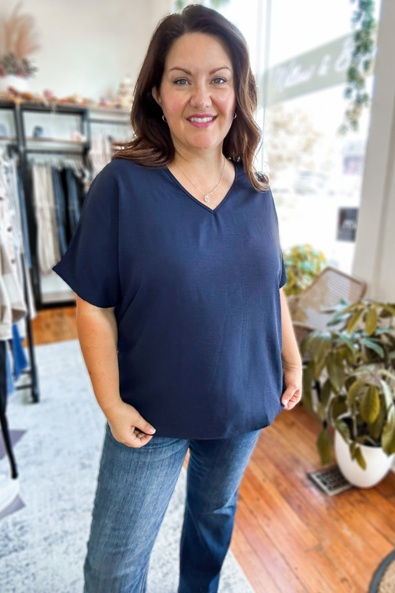 Ayla top in Navy