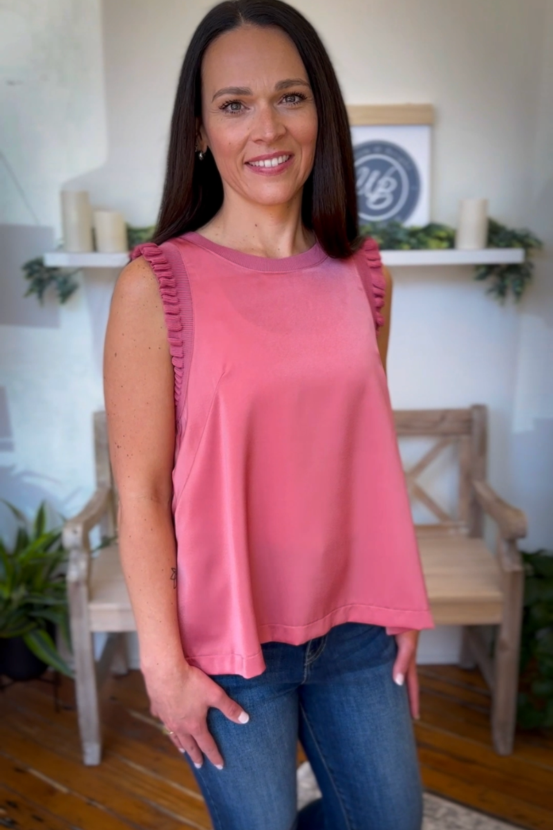 The Delilah Top in Rose Clay