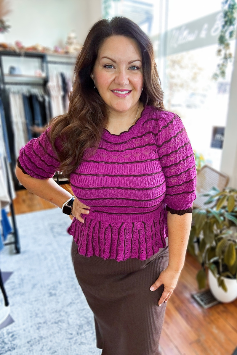 Brooklyn Top in Plum