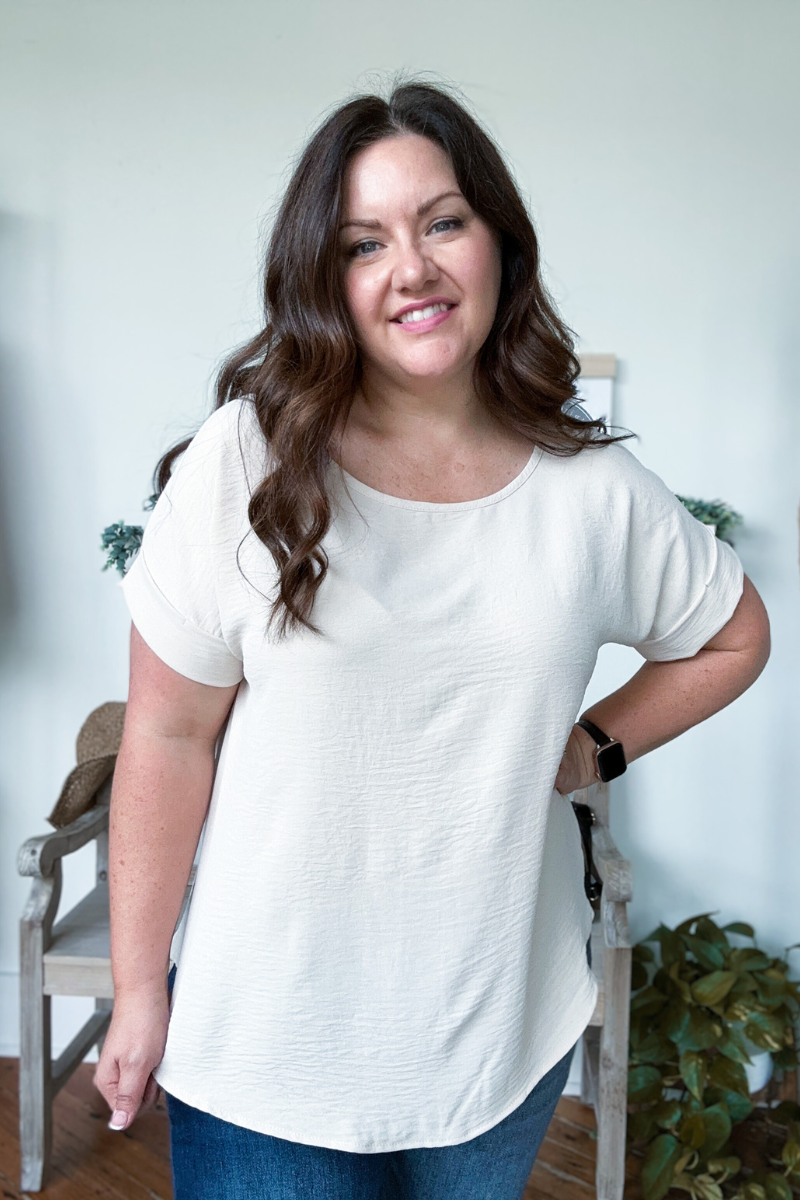 Lydia Top in Oatmeal
