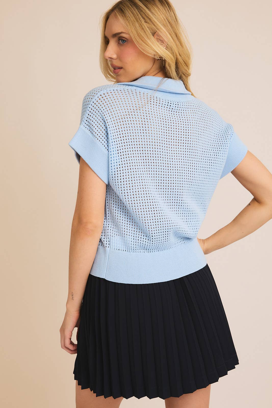 Aleena Top in Baby Blue