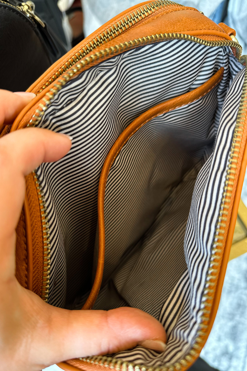 Nora Double Zip Crossbody - 2 colors