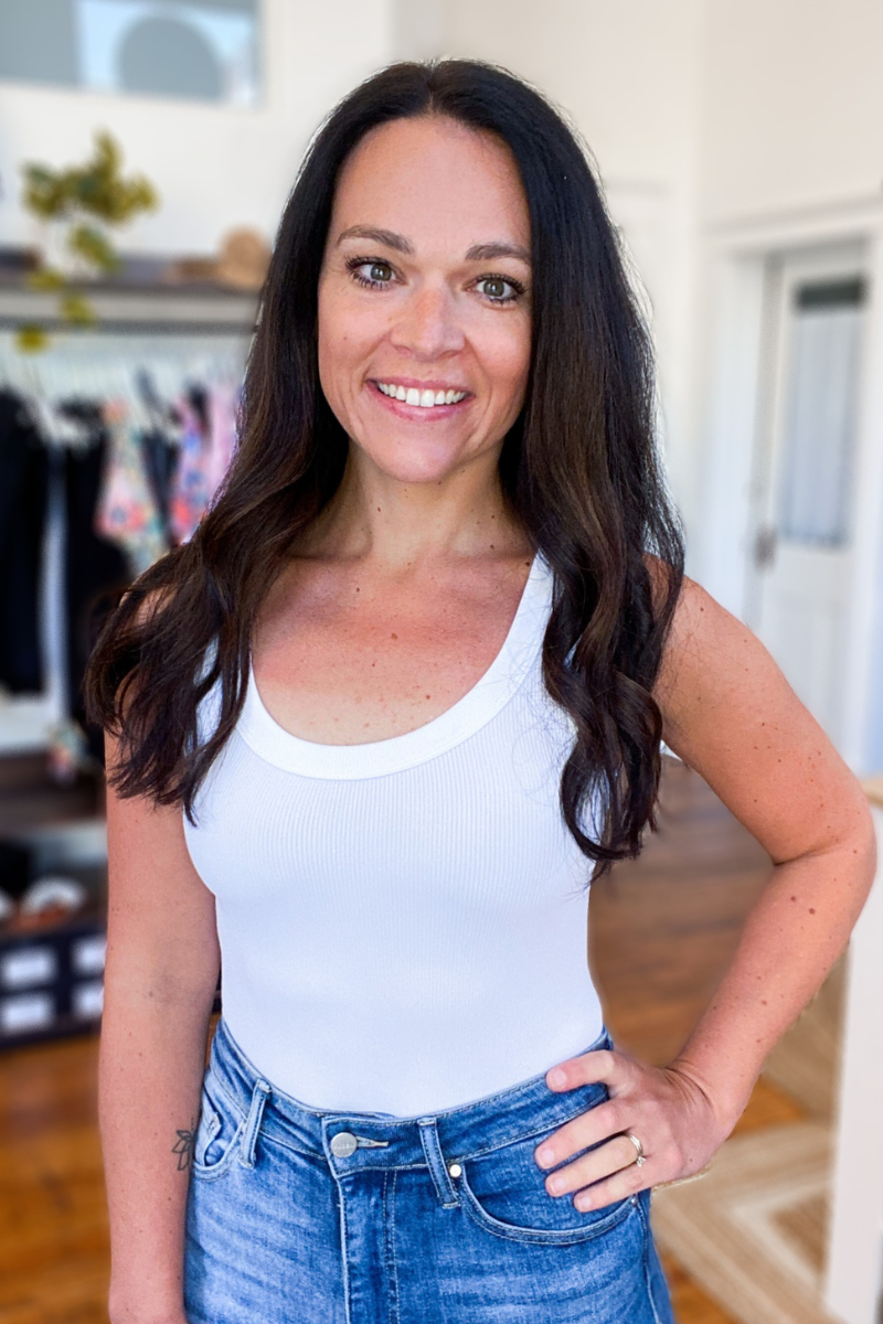 NikiBiki - Reversible Ribbed Tank - white