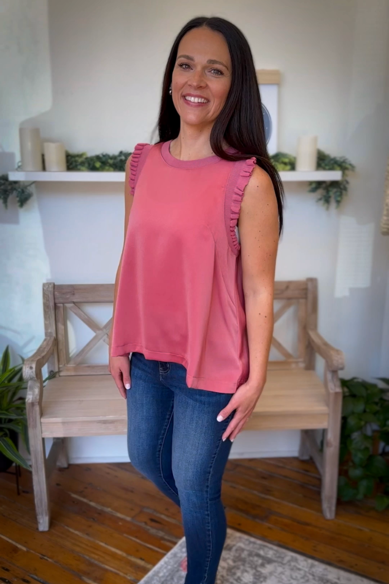 The Delilah Top in Rose Clay