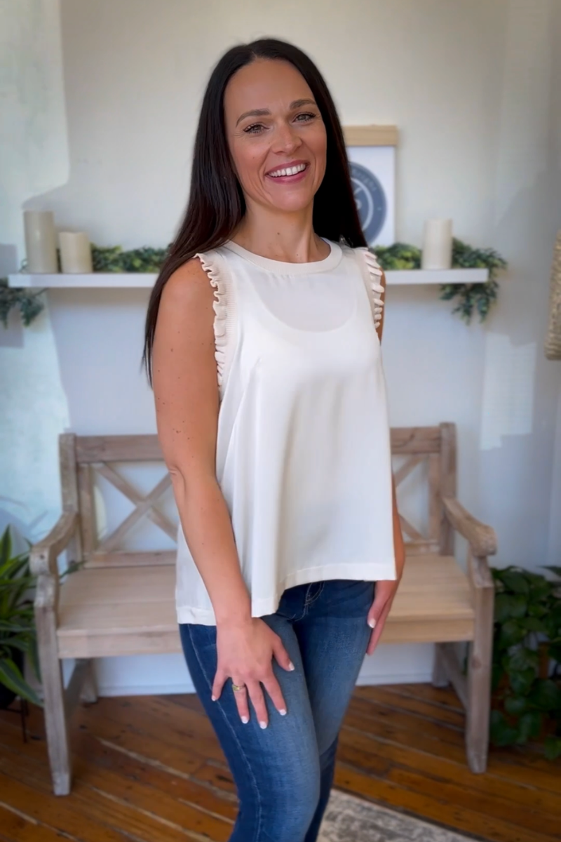 The Delilah Top in Champagne