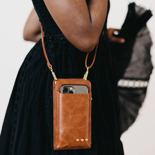 Freya Phone Bag in Brown