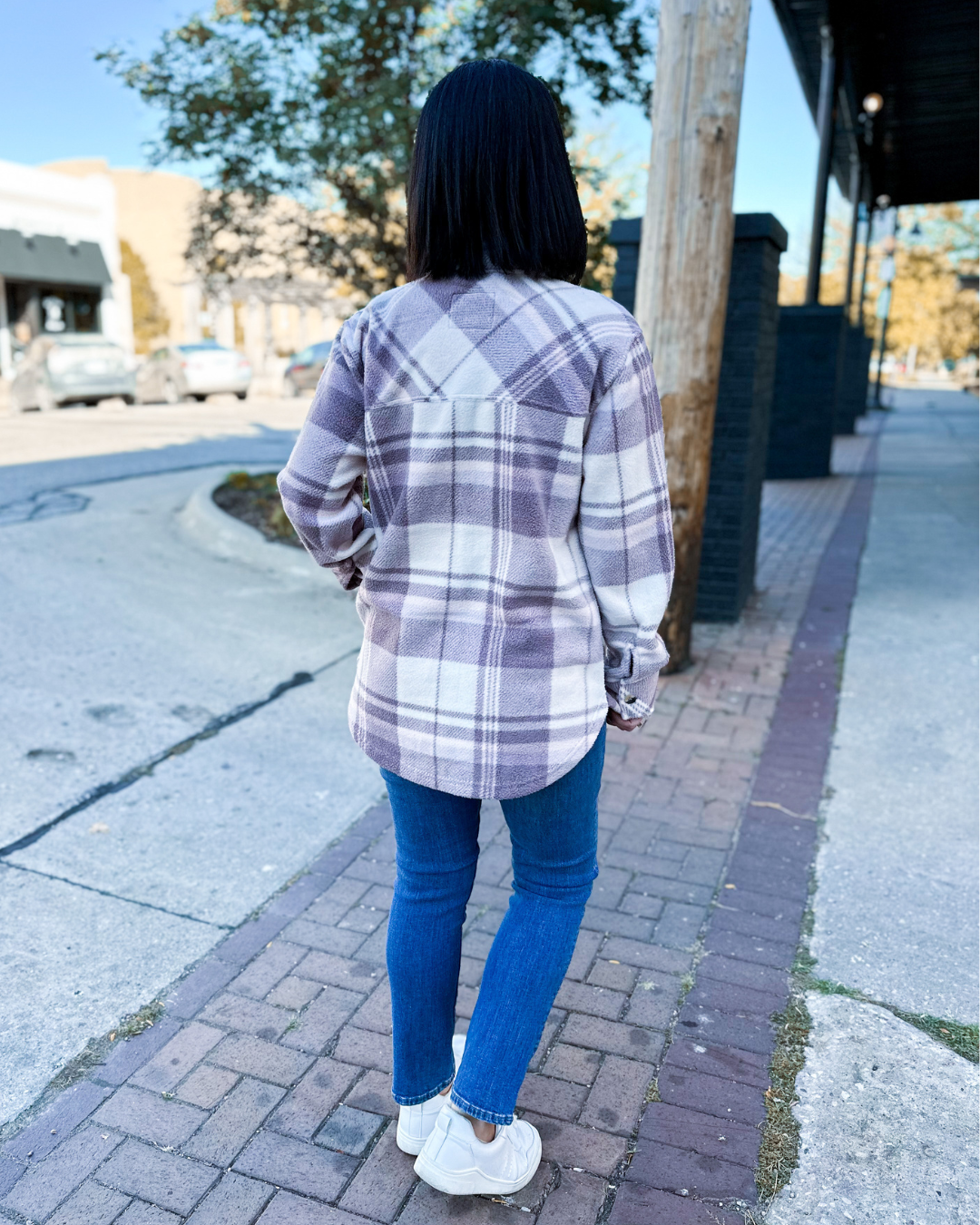 Canyon Shacket in plum