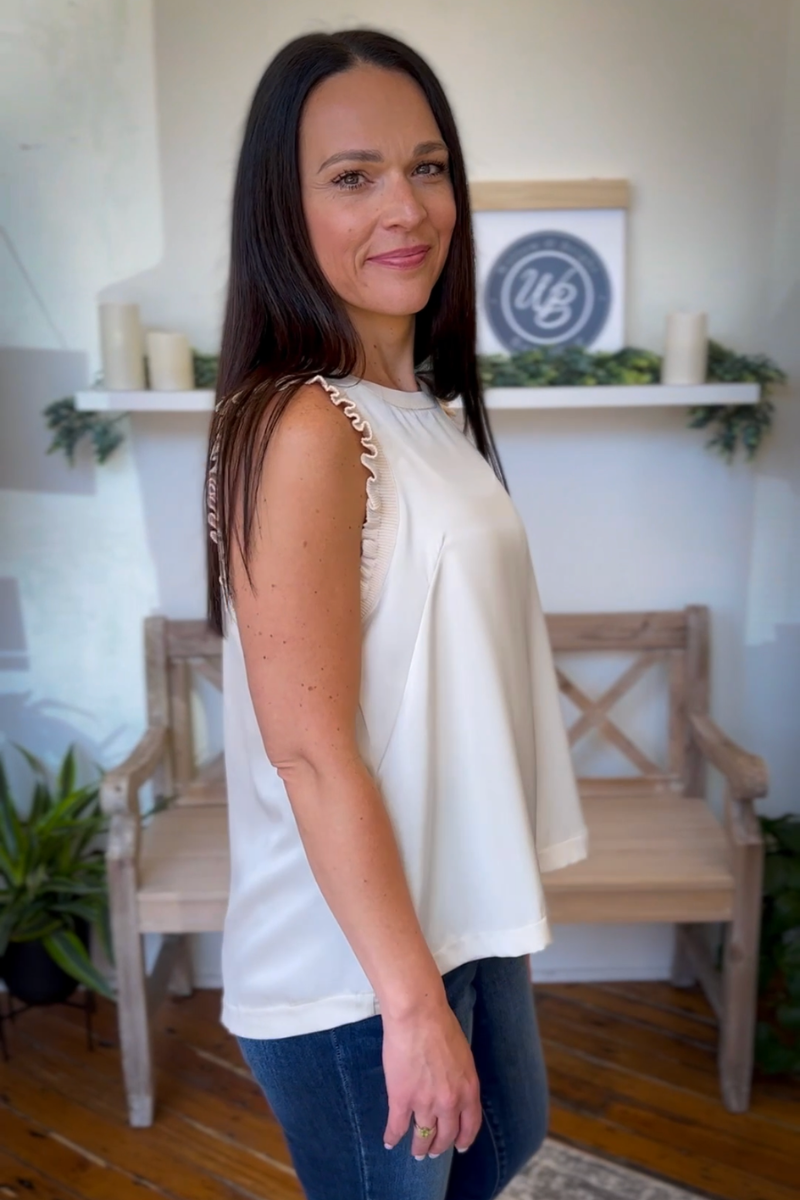 The Delilah Top in Champagne