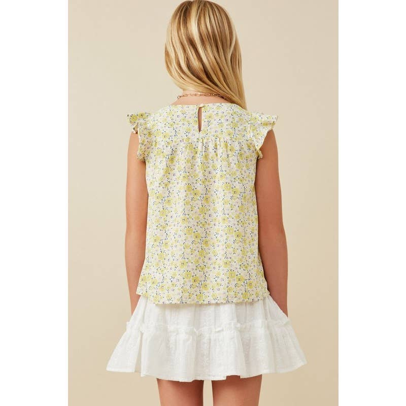 The Jackie Girls Smocked Tank
