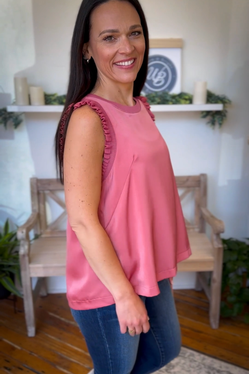 The Delilah Top in Rose Clay