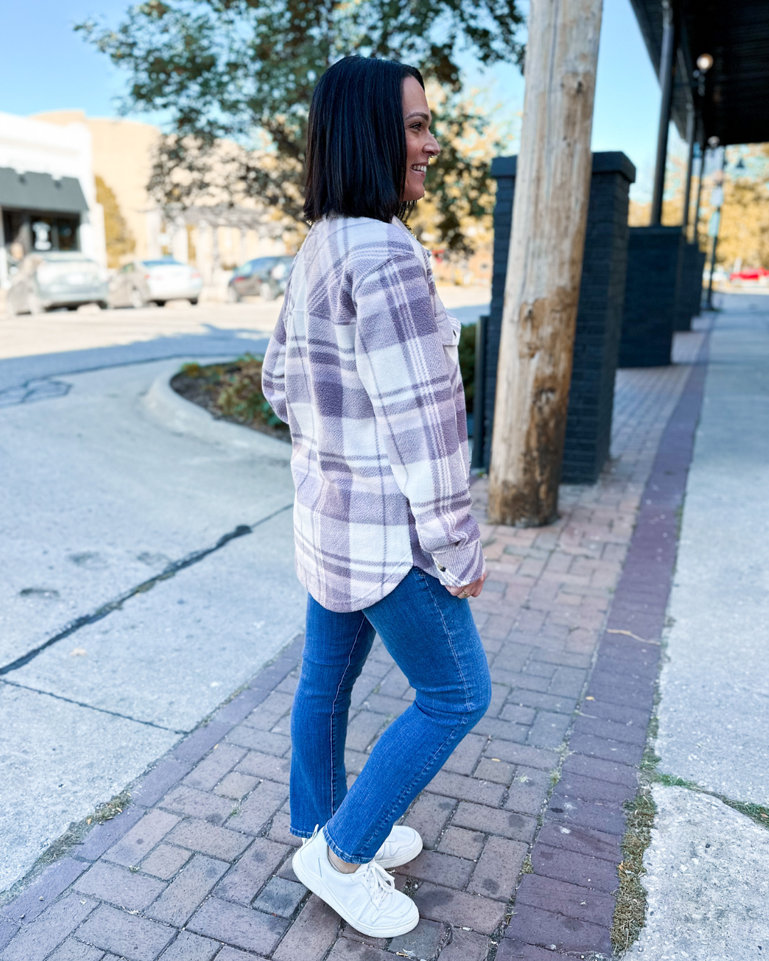 Canyon Shacket in plum