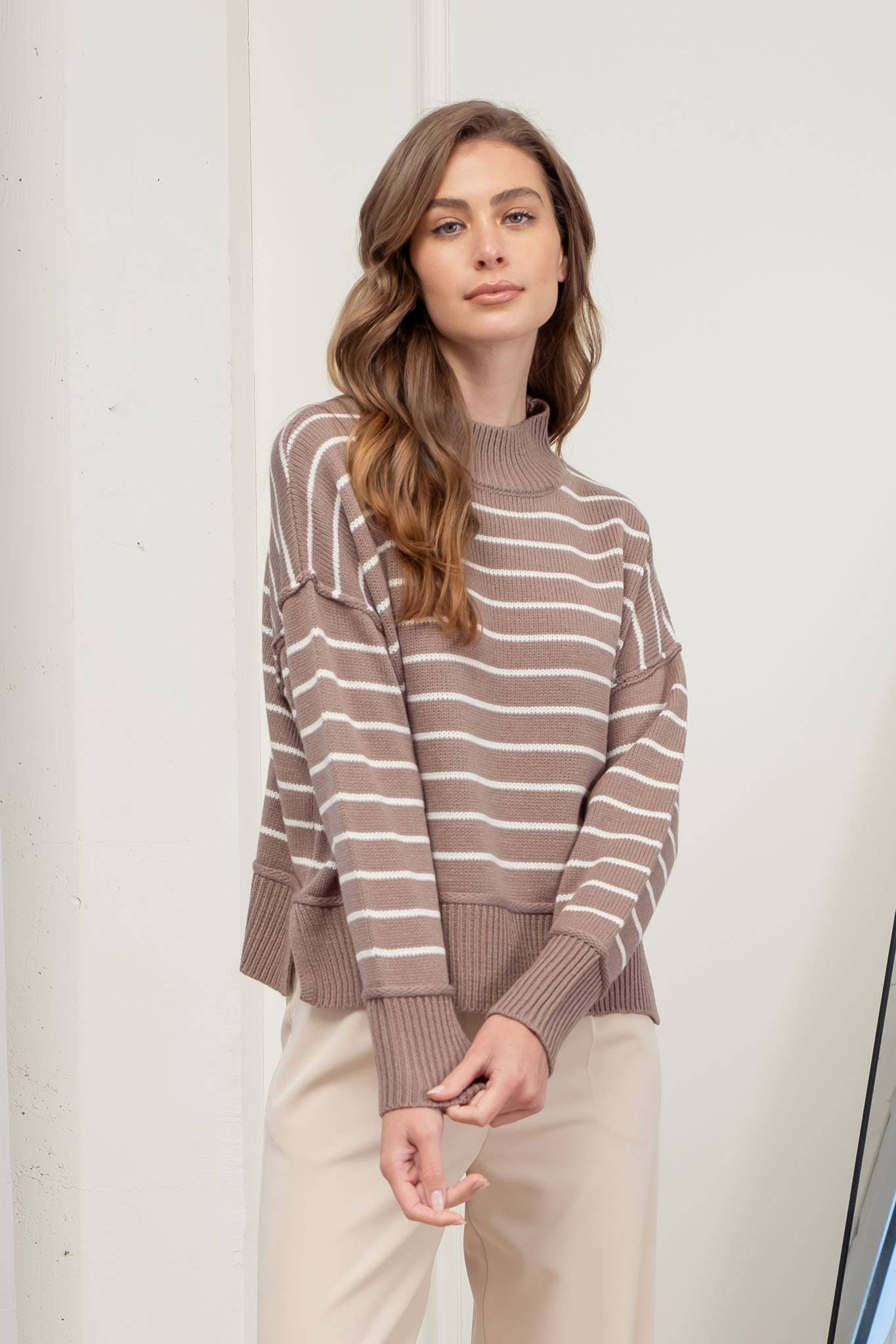 The Brinley Sweater in Mocha