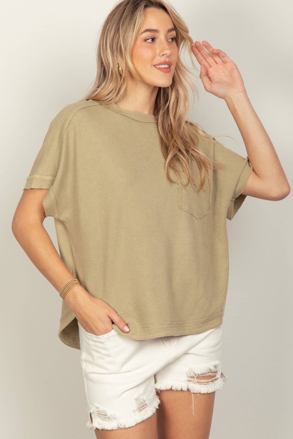The Margo Top in Sage