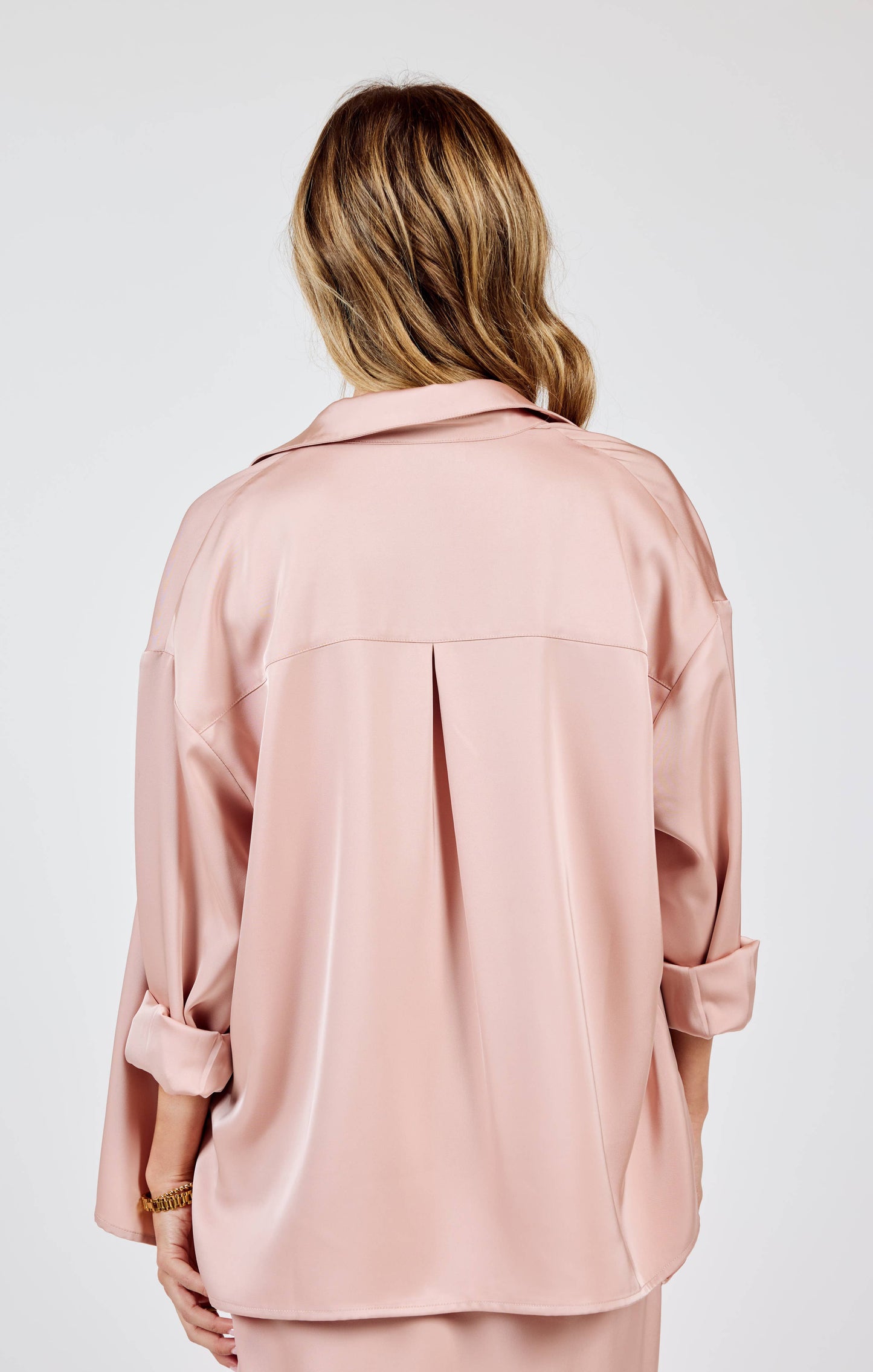 Mood Boost Button Up Shirt in Rose