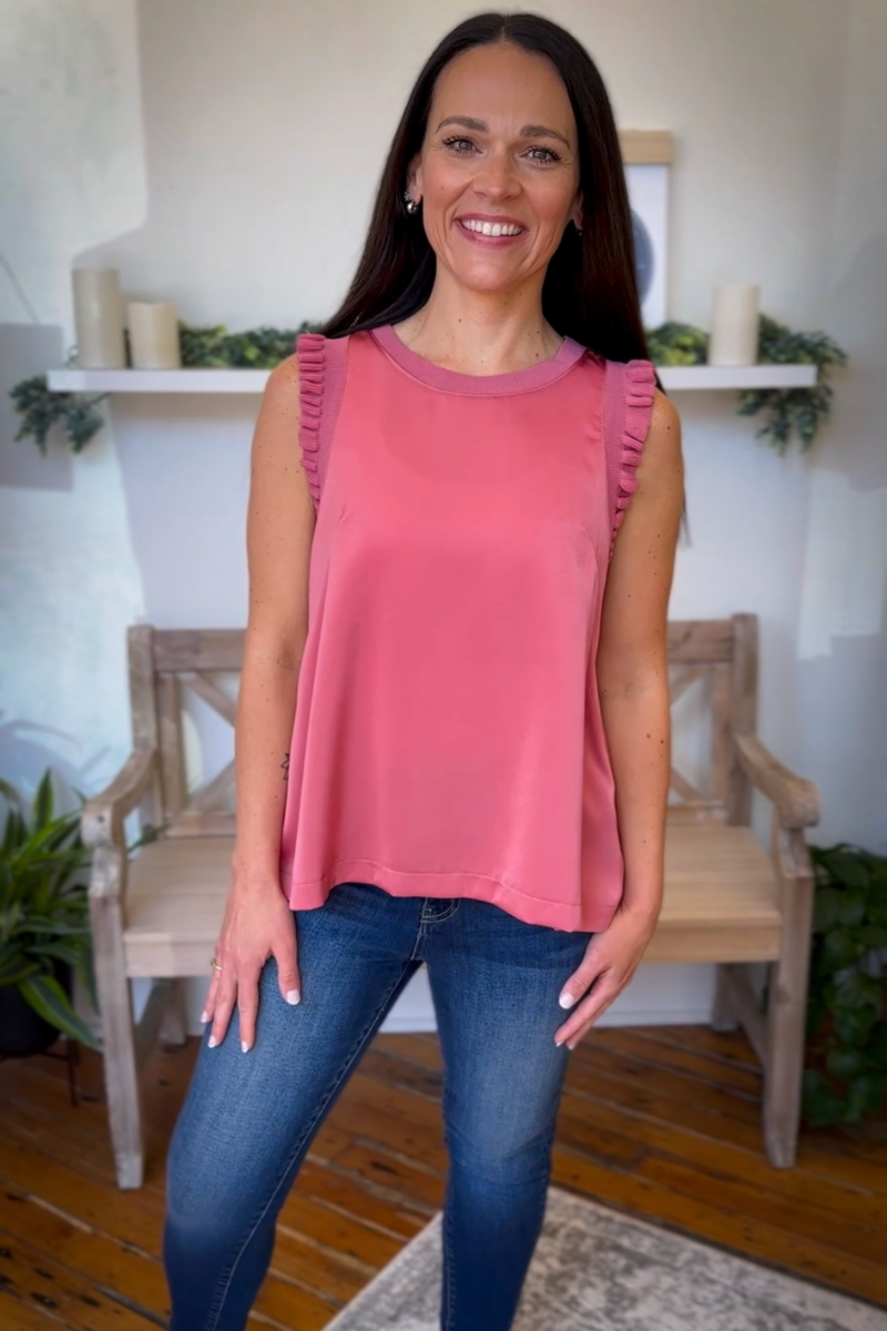 The Delilah Top in Rose Clay