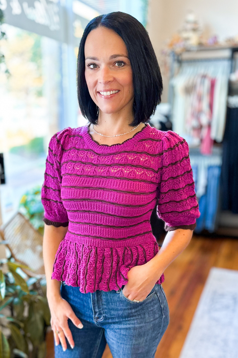 Brooklyn Top in Plum