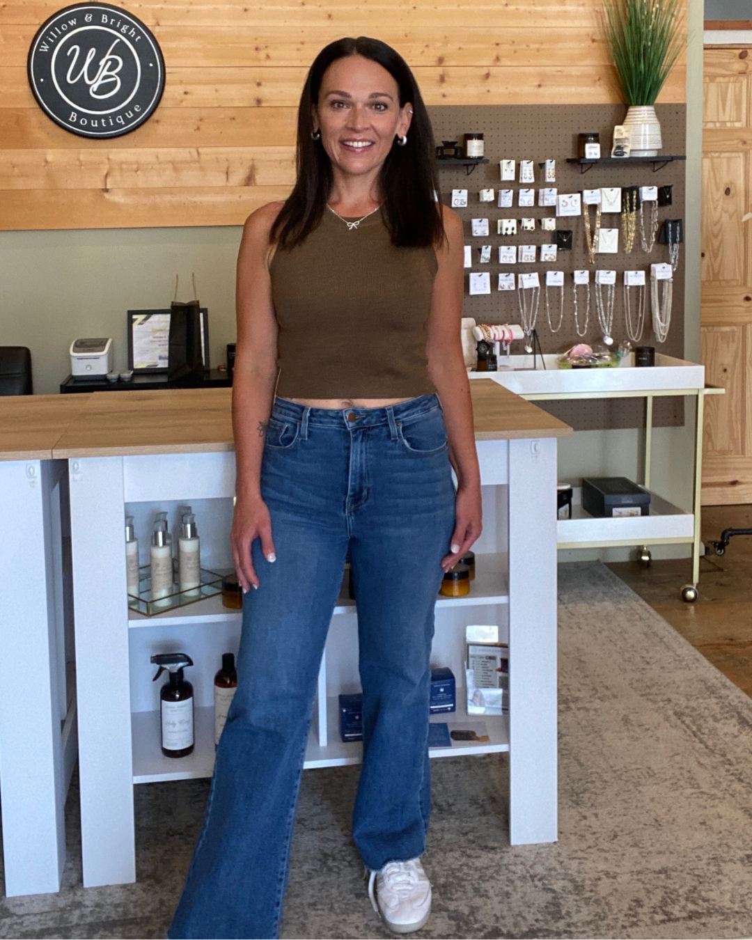 Paola A-Line Scissor Hem Wide Leg Jean by Letter to Juliet