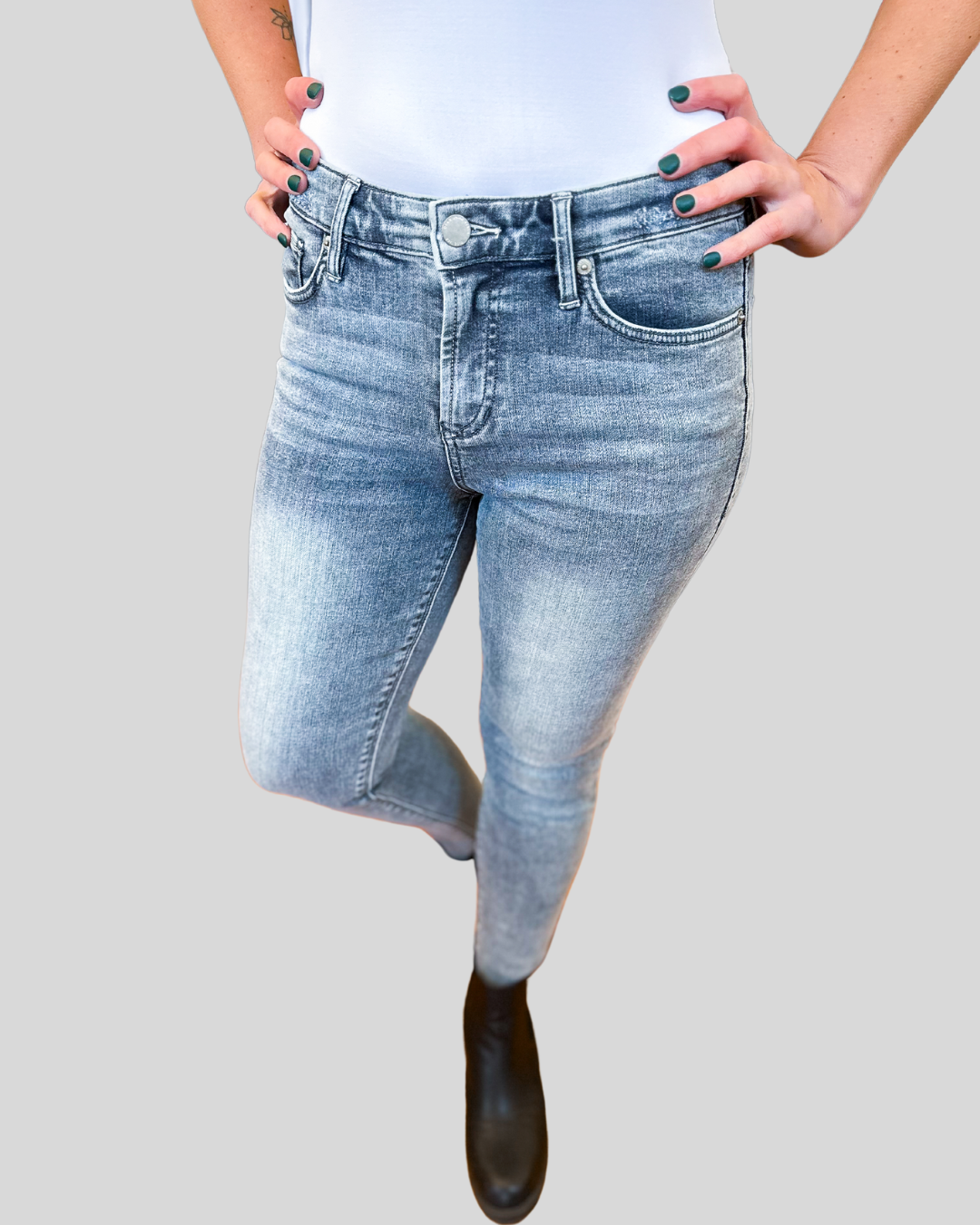 dear john denim faded black wash. skinny