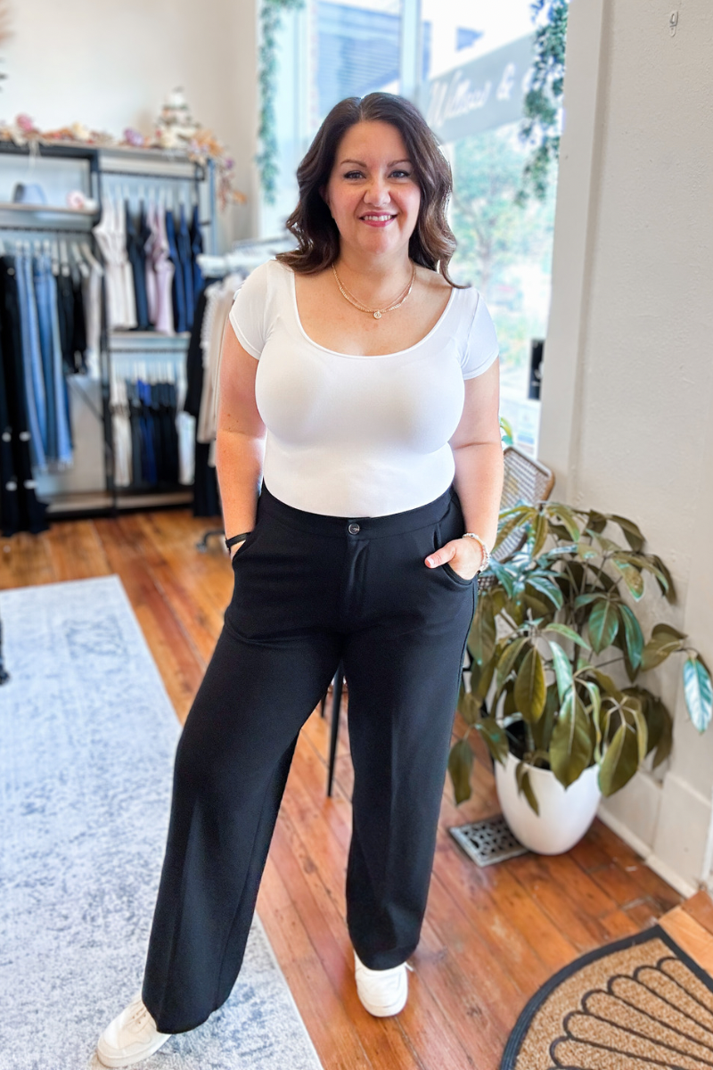 Dahlia Black Dress Pants
