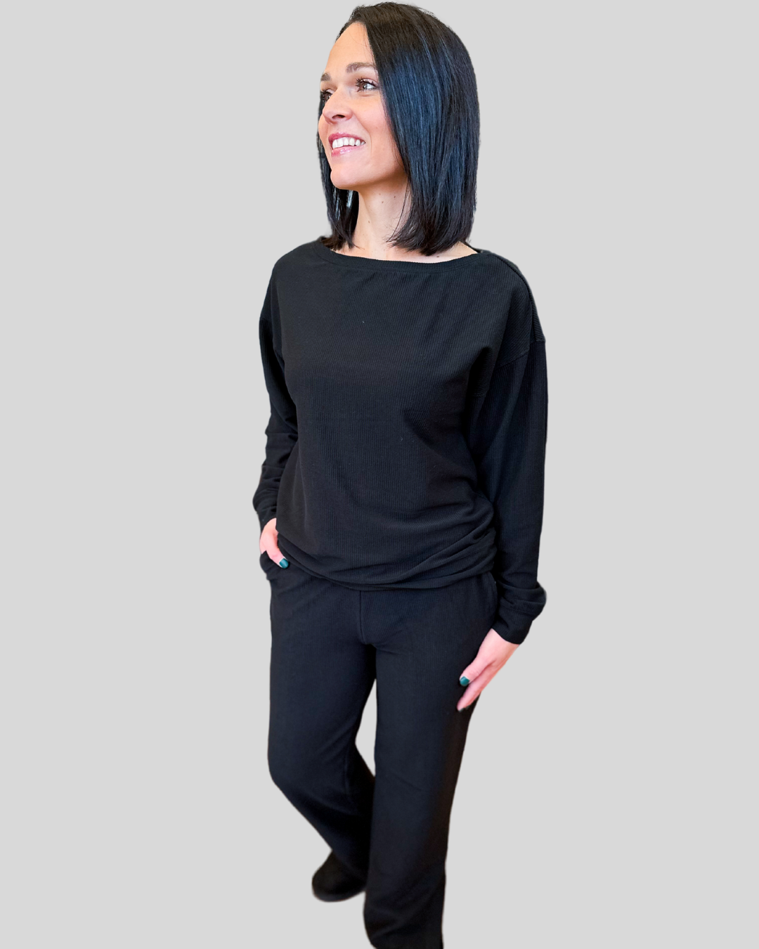 Ingrid Top in black