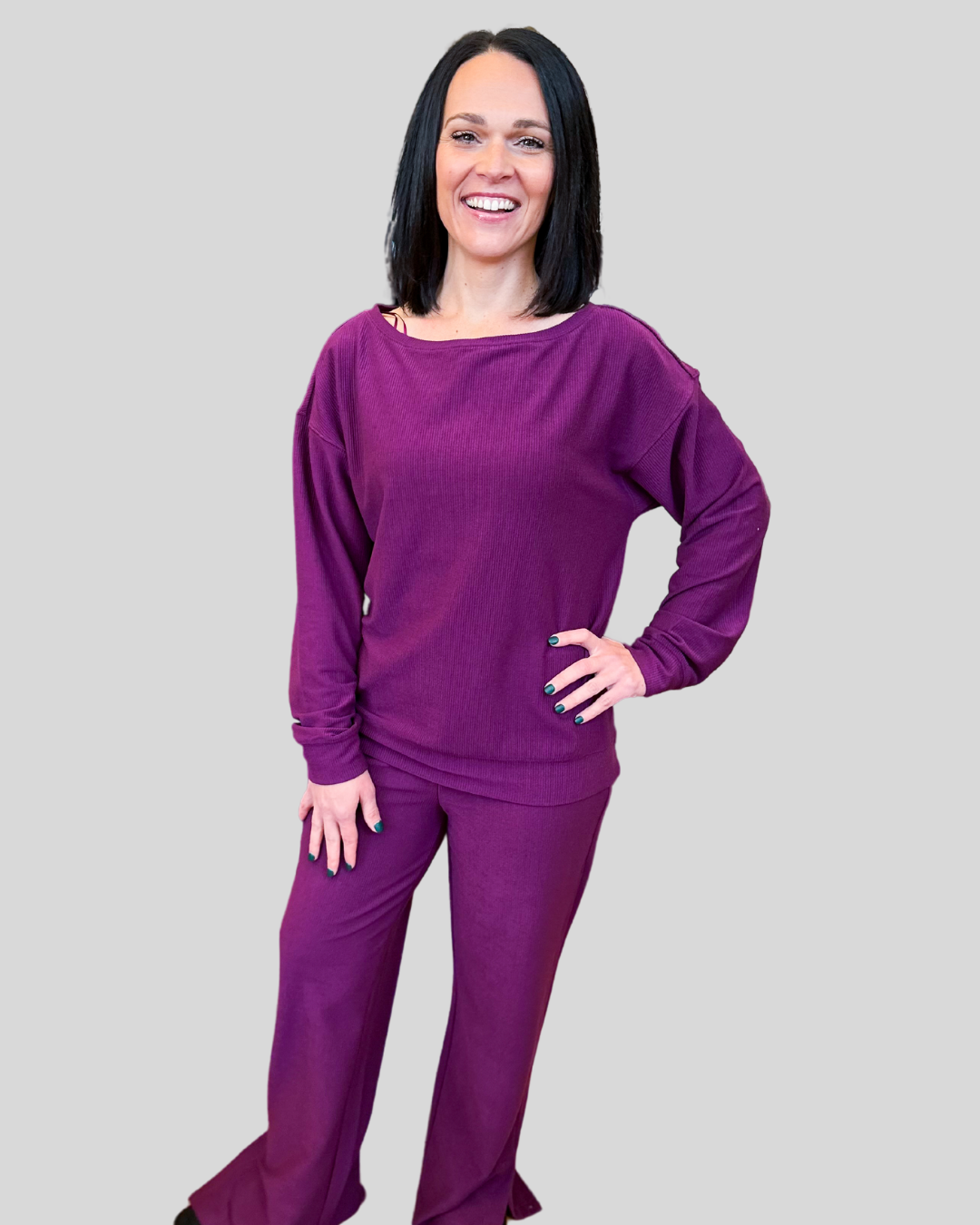 Ingrid Top in Cabernet