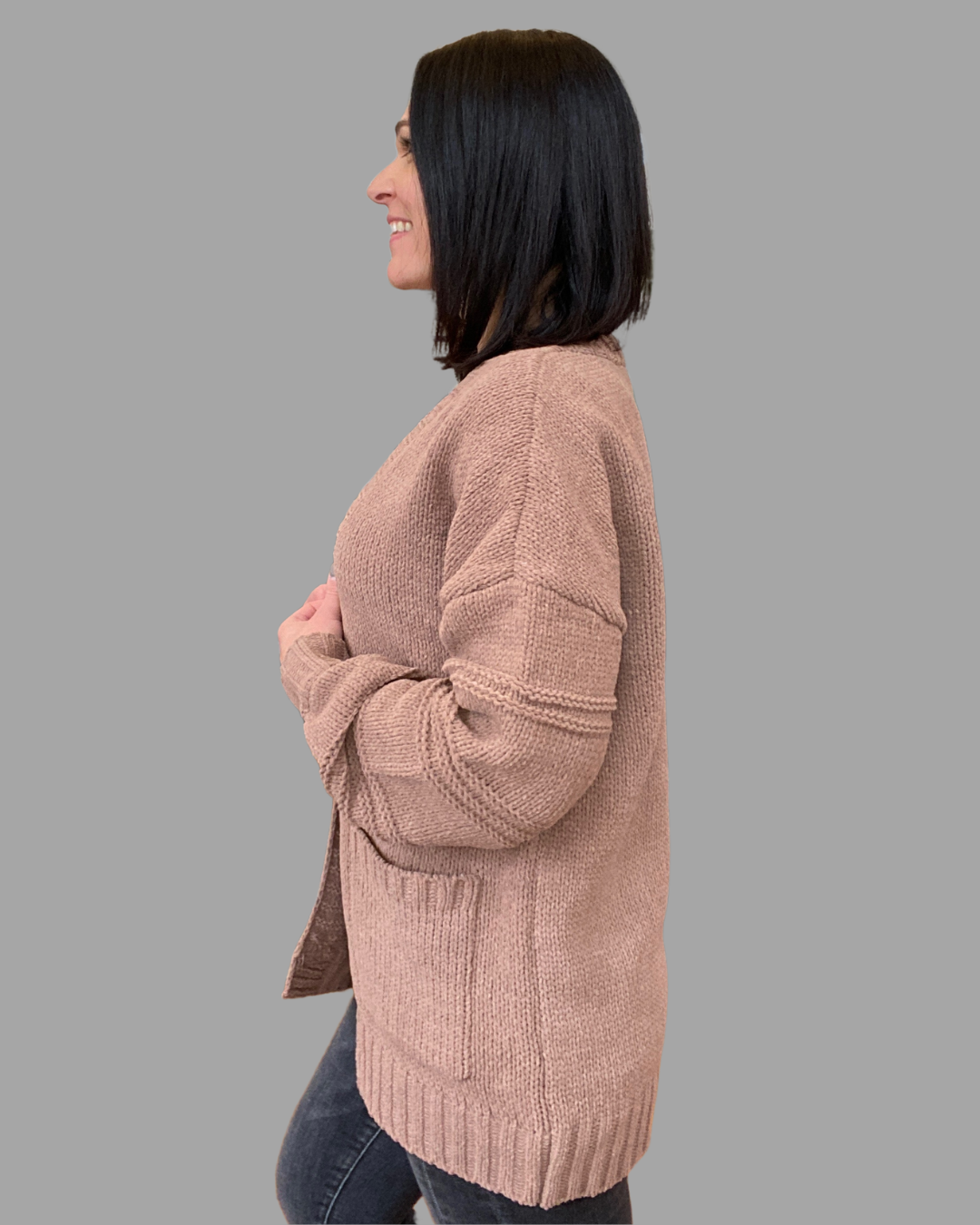 The Nova Cardigan in Mocha
