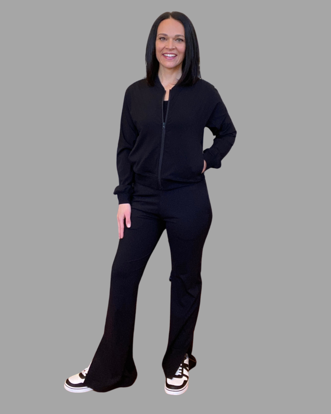 Piper Wide Leg Pants in Black