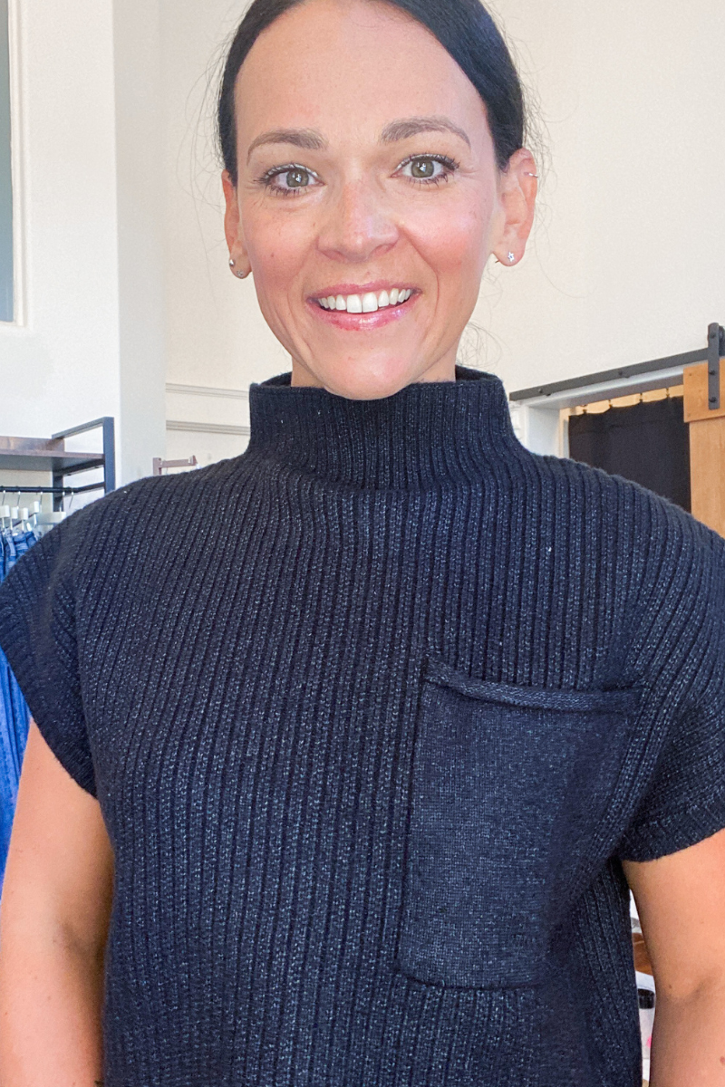 Quinn Mock Neck Knit Top