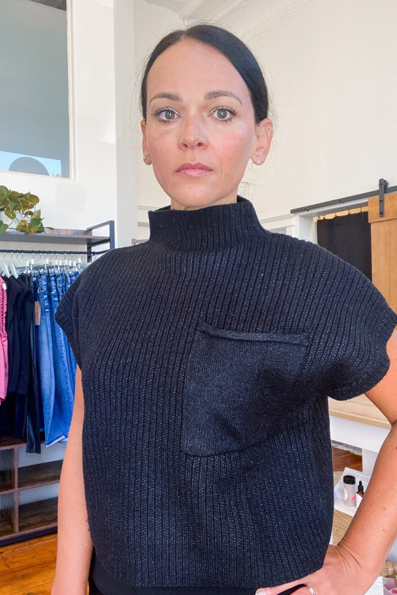 Quinn Mock Neck Knit Top