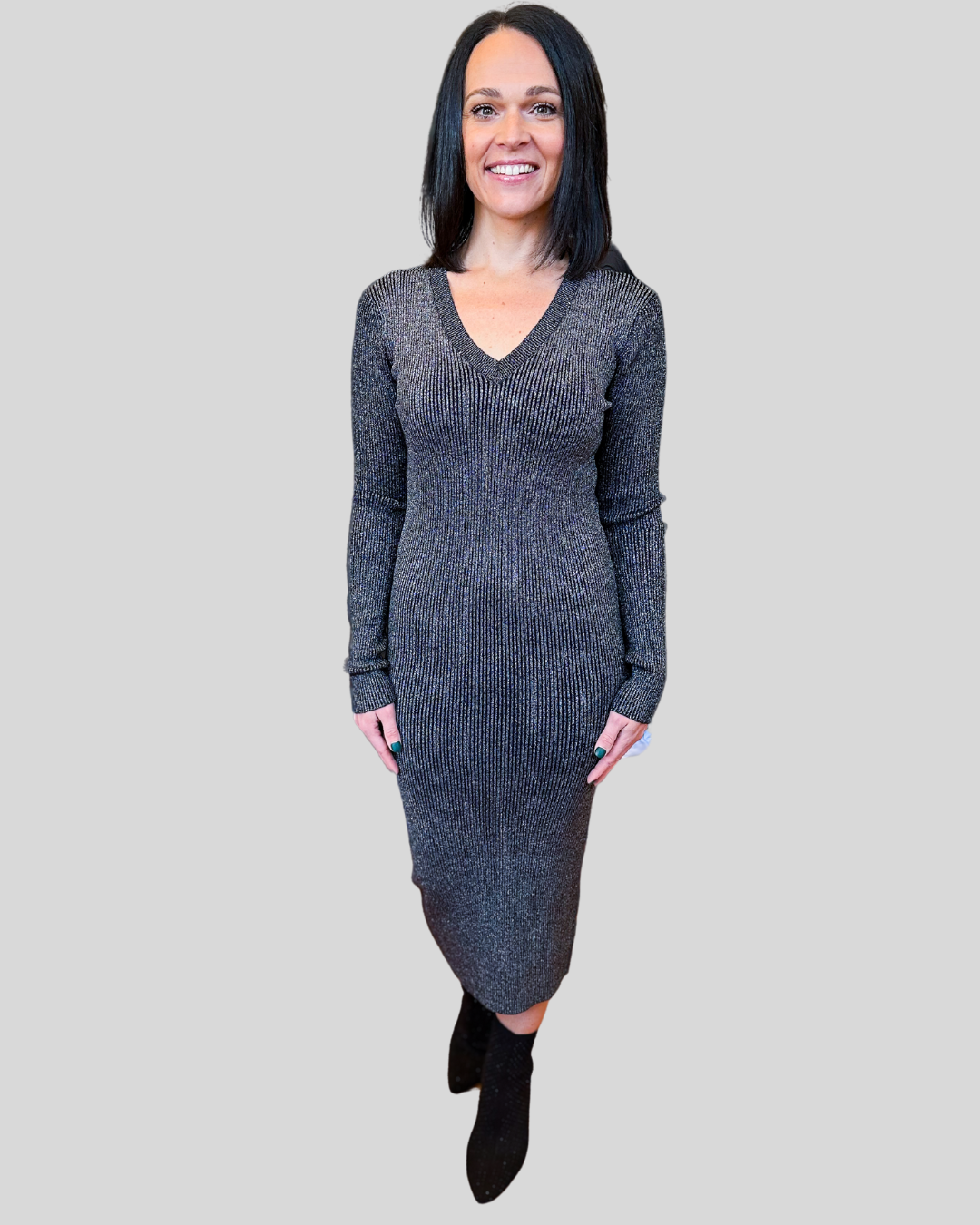dress metalic black