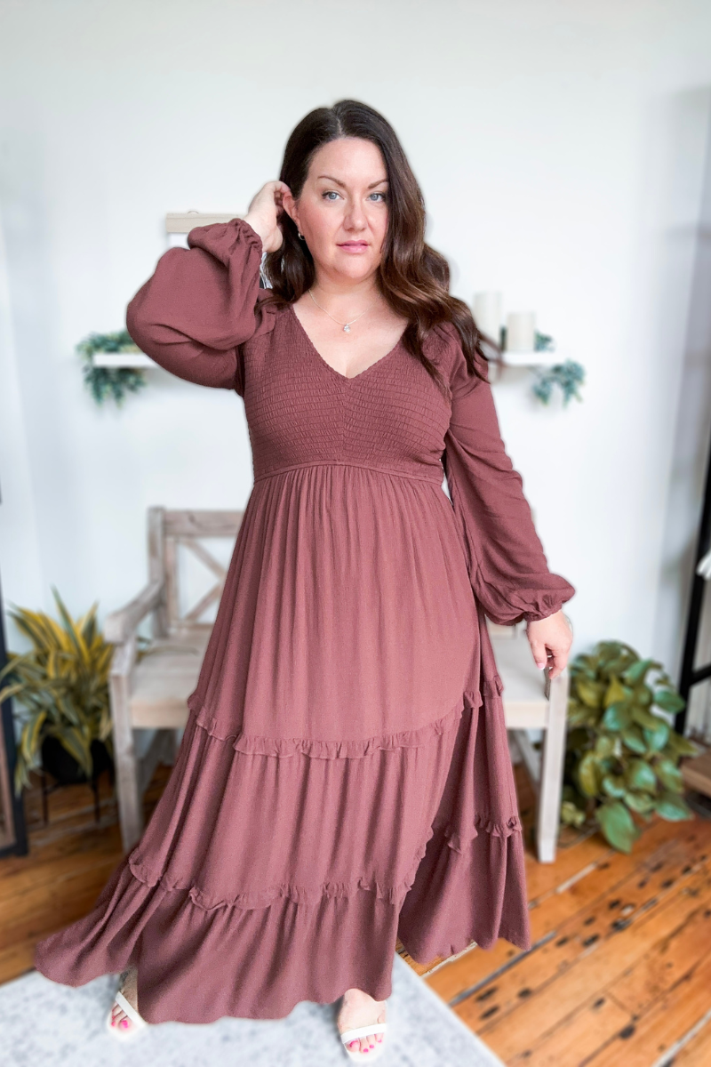The Savanna Maxi Dress - Mocha
