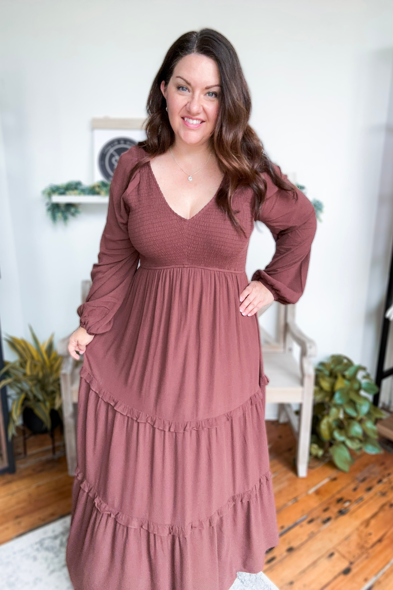 The Savanna Maxi Dress - Mocha