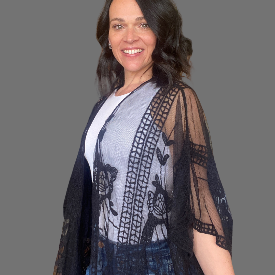 Serena Kimono in Black