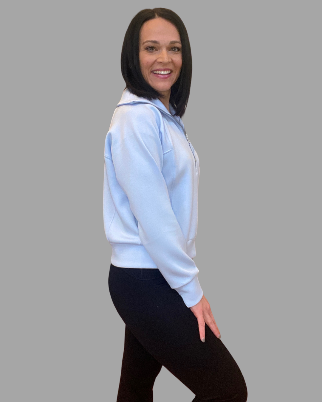 Spanx Airessentials Half Zip Oxford