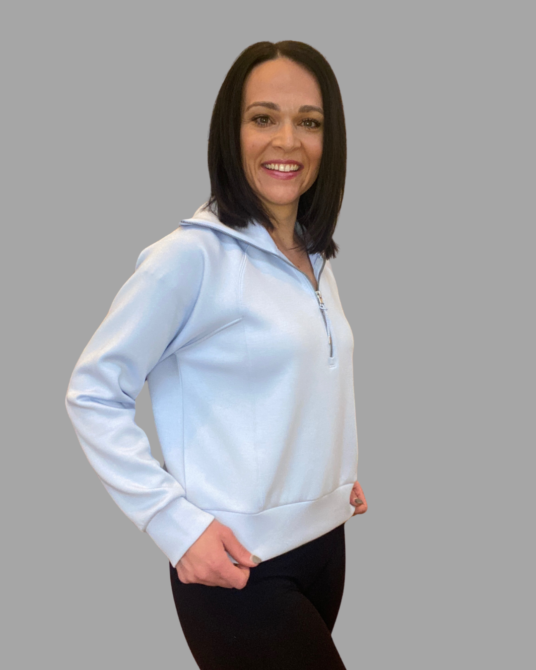 Spanx - airessentials half-zip in Oxford