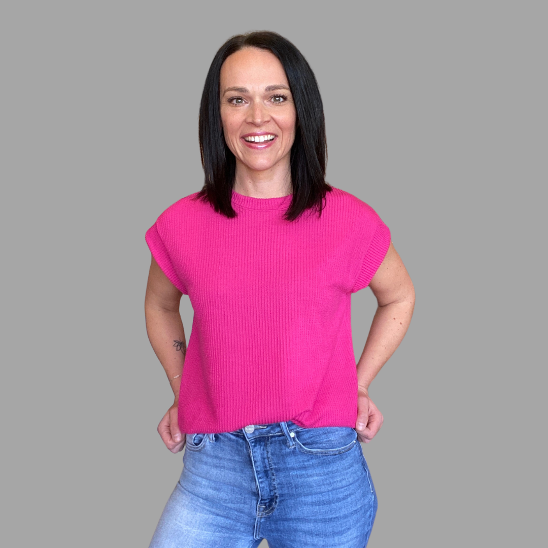Sarah Top in Magenta