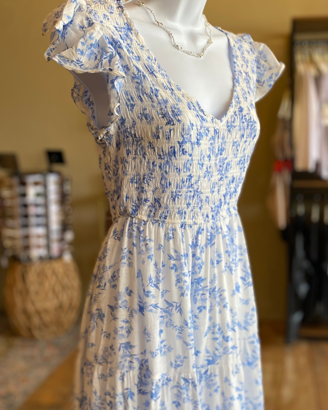 The Lena Dress in Blue