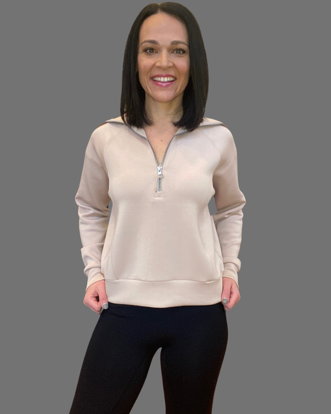 The AirEssentials Collection Half Zip Lunar Spanx