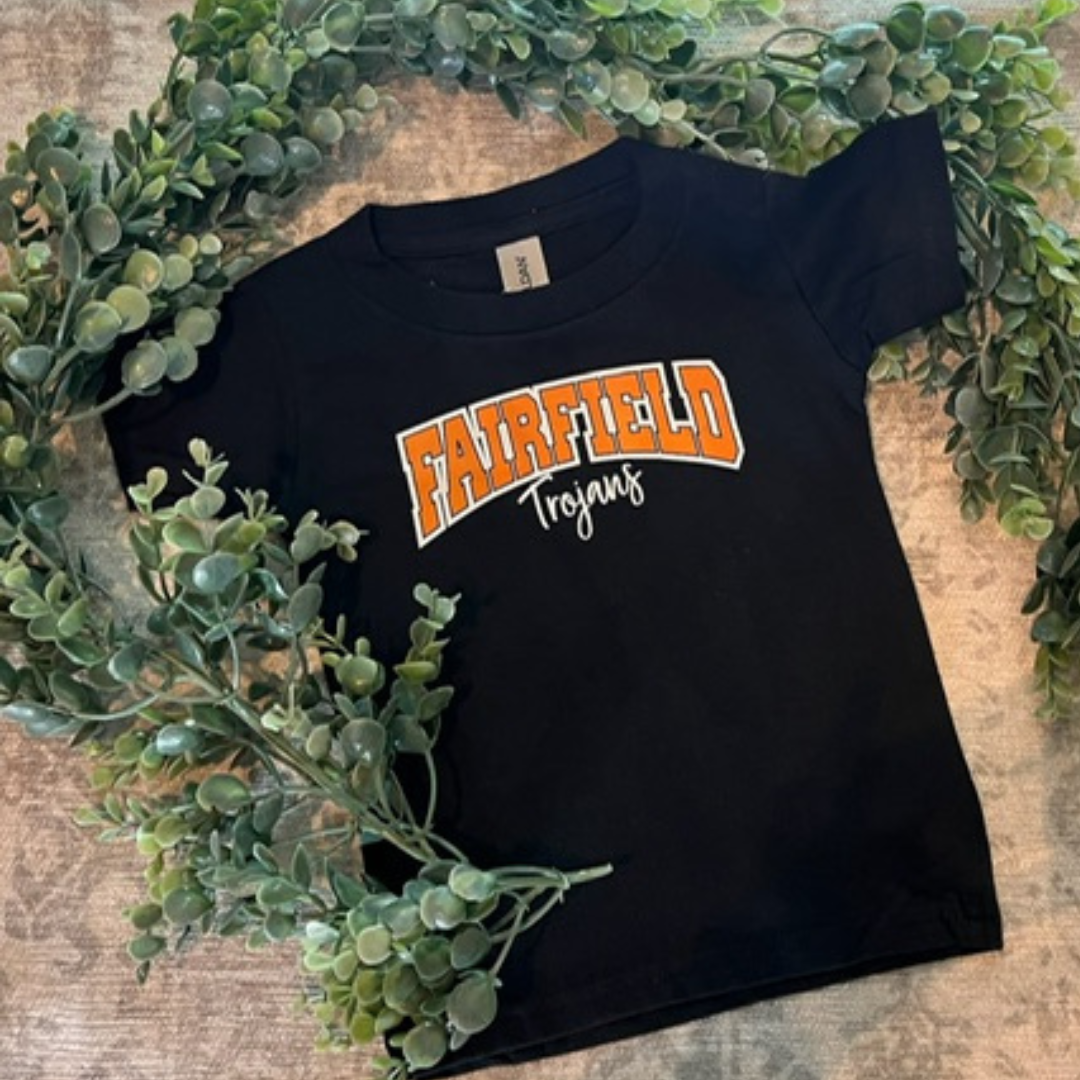 Fairfield Trojan T-Shirt in Black