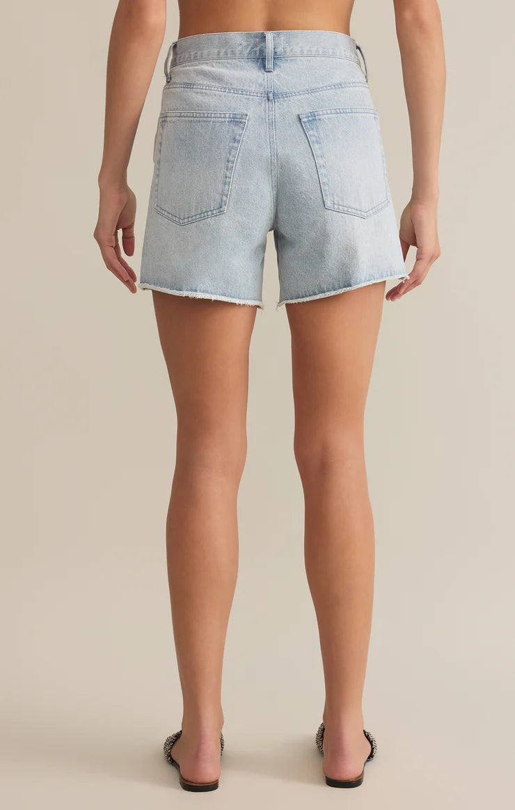 Everyday Hi-Rise Denim Short in Faded Indigo
